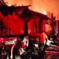 Keterangan: Kebakaran hanguskan 9 rumah awasan Jalan Starban, Gang Bilal, Kelurahan Polonia, Kecamatan Medan Polonia, Sabtu (14/12/2024) | Sumber: BPBD Kota Medan melalui akun Instagram @pusdalopsbpbdmedan (14/12/2024).