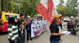 Keterangan: Aksi mahasiswa peringati hari HAM, pada Jumat (13/12/2024). | Dokumentasi: Fiqri