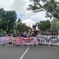 Long March para Massa Aksi Menuju Gedung Kementerian ESDM. | Dokumentasi:  April Julianus Daeli 
