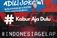 Adili Jokowi [Sumber: jateng.tribunnews.com/Bram Kusuma] | Tagar Kabur Aja Dulu [Sumber: jabarekspres.com/Julian Syiroojuddin] | Tagar Indonesia Gelap [Sumber: opsi.id/Fernandho Pasaribu]