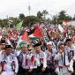 Taman Elektrik menjadi saksi solidaritas kemanusiaan ribuan lintas elemen masyarakat Kota Tangerang, Minggu (20/4). | Dokumentasi: Arsip
