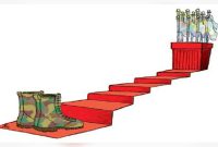 Ilustrasi karpet merah untuk TNI aktif di jabatan sipil | Sumber: PublicaNews.com/Bambang Sumarley