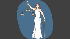 Ilustrasi Themis Dewi Keadilan. | Sumber: iconscout.com