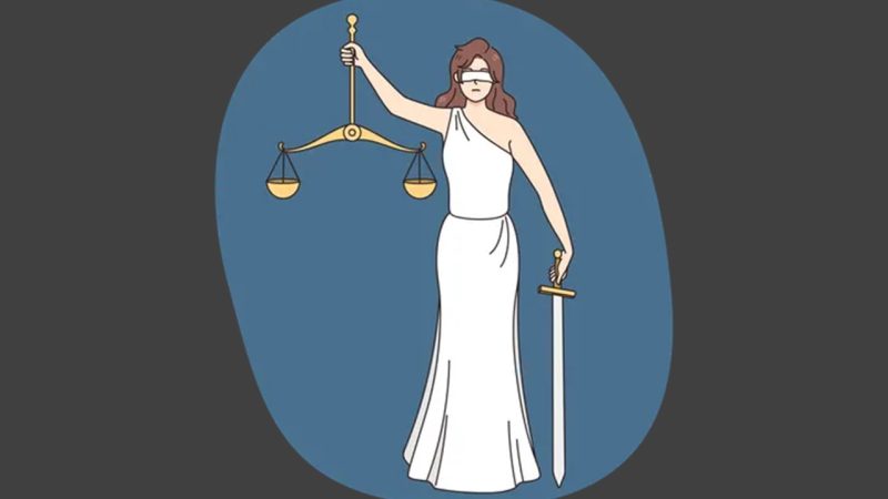 Ilustrasi Themis Dewi Keadilan. | Sumber: iconscout.com