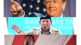 Ilustrasi: Penamara.id
Credits :
Donald Trump: Getty Images
Prabowo Subianto: magetan.go.id
Gibran Rakabuming Raka: Kontan.co.id
