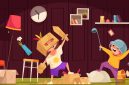 Children creative hobbies cartoon concept with kids wearing handcraft cardboard costumes vector illustration SSUCv3H4sIAAAAAAACA41RTU/DMAz9K5bPFQNx2xE0gRBIExwnDk5iWqttMjlpB5r633H2IXHkEtl5z857L0d0lMXj+ogyDFMuSkVSxPVdgxykJBUacH27NJgLlSlzNq51ngq3hp7665Ldsd7jGh8mGYLENq9eKYaRtM9oGyZn2LPkutaDu5Jwaf4z+JYCa4QrBZfPBqnl6H+qJNOkPDCdFO4M6g+FdbzInSVwOpc0BaklzsnTYPh9tWPW01hvW6V9J15lZq194OytwMfOnlWO4JUto5mhS86Zf/CkJSUDUvS8L3CQ0kEvIcOBSU0pdObFK32Vyg0u2WHsXKbRxmf2lgf8jf8GNpY9uYFhs/0Am4Z3juYeJMLL9gm+ko6WV4Plu6aGzSW+8668CuyTnlSuHPm+1TTFUJNMvX3tsiy/L8HmQvgBAAA=
