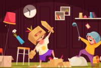 Children creative hobbies cartoon concept with kids wearing handcraft cardboard costumes vector illustration SSUCv3H4sIAAAAAAACA41RTU/DMAz9K5bPFQNx2xE0gRBIExwnDk5iWqttMjlpB5r633H2IXHkEtl5z857L0d0lMXj+ogyDFMuSkVSxPVdgxykJBUacH27NJgLlSlzNq51ngq3hp7665Ldsd7jGh8mGYLENq9eKYaRtM9oGyZn2LPkutaDu5Jwaf4z+JYCa4QrBZfPBqnl6H+qJNOkPDCdFO4M6g+FdbzInSVwOpc0BaklzsnTYPh9tWPW01hvW6V9J15lZq194OytwMfOnlWO4JUto5mhS86Zf/CkJSUDUvS8L3CQ0kEvIcOBSU0pdObFK32Vyg0u2WHsXKbRxmf2lgf8jf8GNpY9uYFhs/0Am4Z3juYeJMLL9gm+ko6WV4Plu6aGzSW+8668CuyTnlSuHPm+1TTFUJNMvX3tsiy/L8HmQvgBAAA=