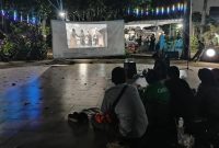 Poros Tangerang Baru (PTB) Gelar Nobar dan Diskusi Film Dokumenter Pesta Babi di Taman Gajah Tunggal, Tangerang | Foto: Topan Bagaskara/PENAMARA