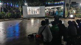 Poros Tangerang Baru (PTB) Gelar Nobar dan Diskusi Film Dokumenter Pesta Babi di Taman Gajah Tunggal, Tangerang | Foto: Topan Bagaskara/PENAMARA