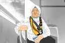 Karikatur Ibu Nursiah | Oleh: Debi Larasati/PENAMARA