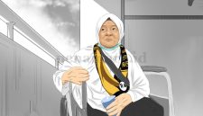 Karikatur Ibu Nursiah | Oleh: Debi Larasati/PENAMARA