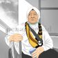 Karikatur Ibu Nursiah | Oleh: Debi Larasati/PENAMARA