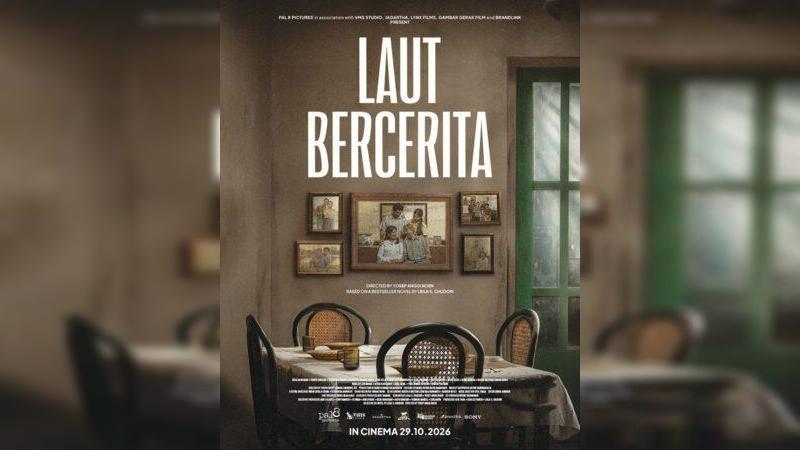 Gambar: Poster Teaser Film Laut Bercerita diadaptasi dari novel bestseller berjudul sama karya Leila S. Chudori.