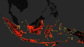Sebaran Titik Panas Api Indonesia 2024 (Sekadar Ilustrasi) | Sumber : Instagram @iqbaal.aa9