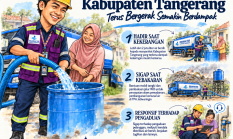 HUT ke-394 Kab Tangerang: PERUMDAM TKR Guyur 1 Juta Liter Air & Sikat Aduan